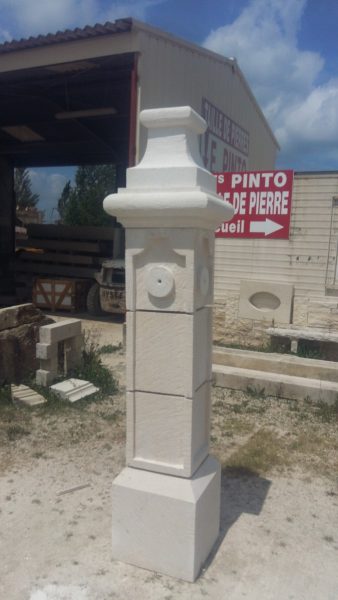 Piliers de portail en pierre du Quercy — Eusebio Pinto, tailleur de pierre dans le Lot
